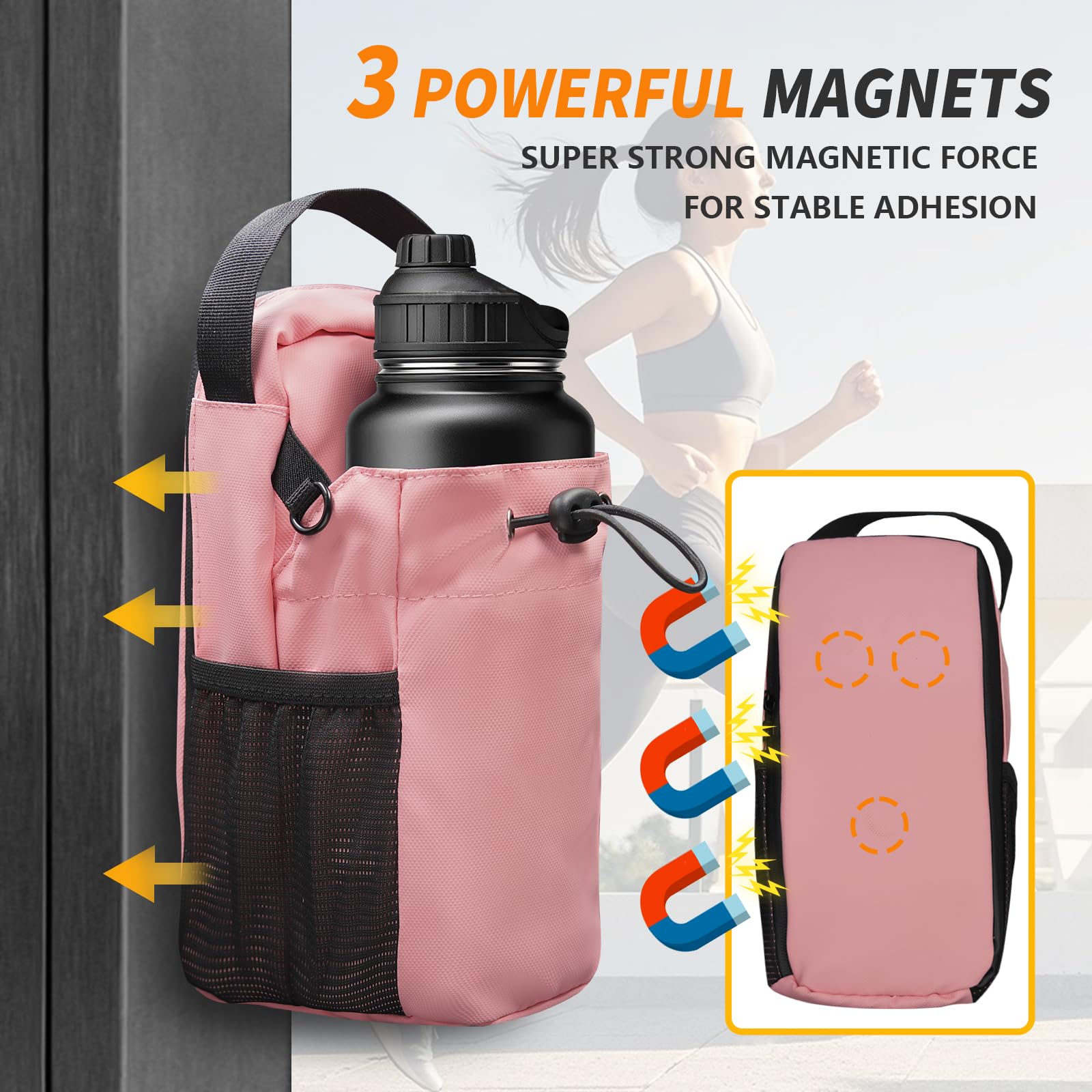 WOOJACK Magnetic Gym Bag for W - Rugged Sport Strap recension och pris