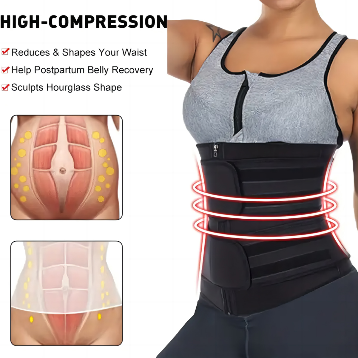 Women Waist Trainer Belt Doubl - Rugged Sport Strap recension och pris