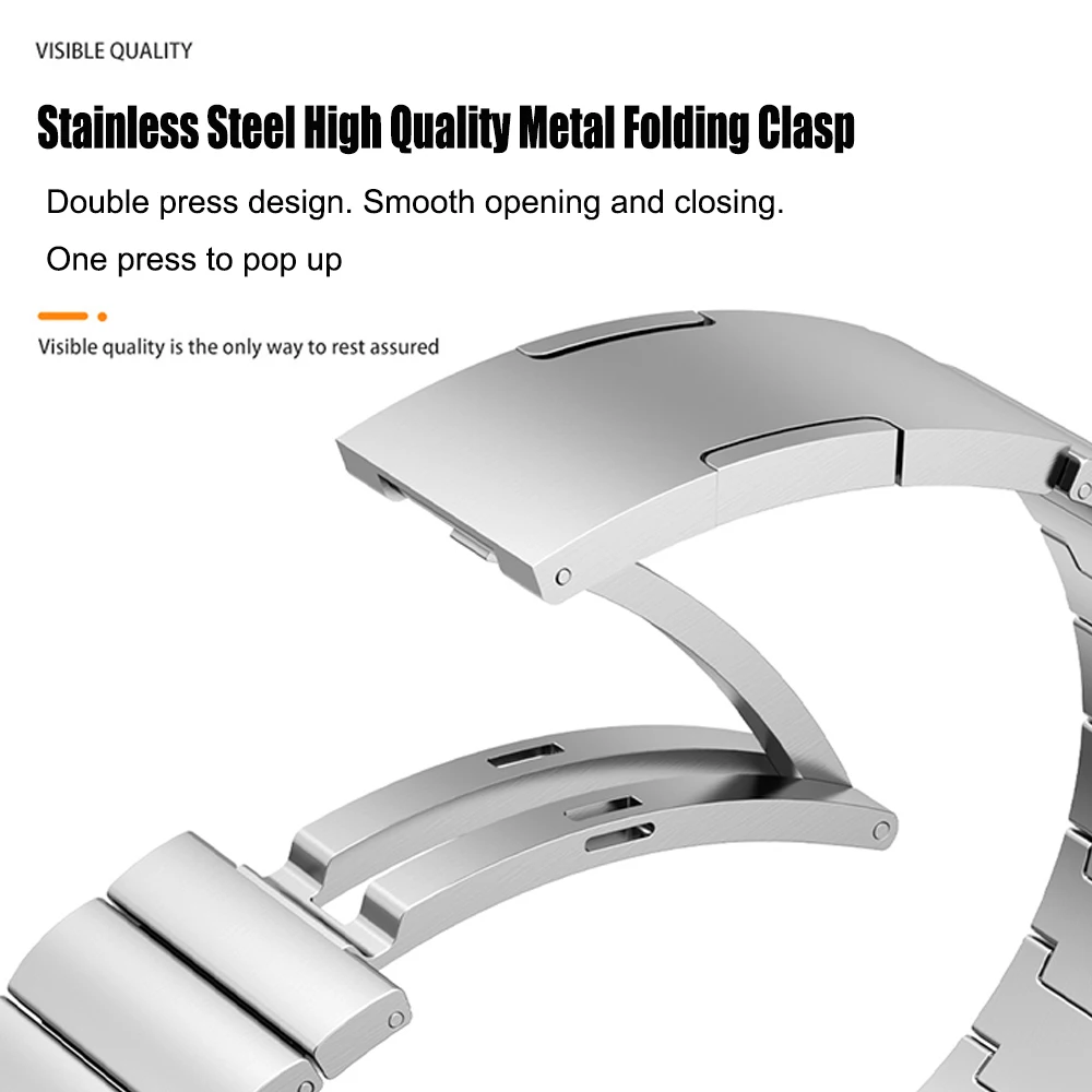 Official Metal Steel Strap For - Titan Smartwatch Accessories recension och pris