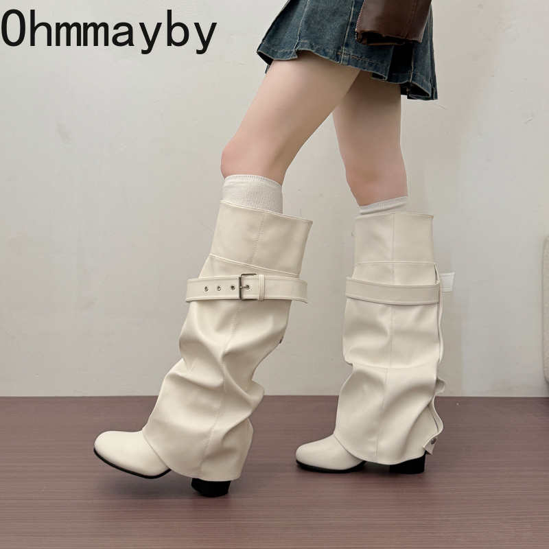 Designer Women Knee High Boots - Leather Classic Strap recension och pris
